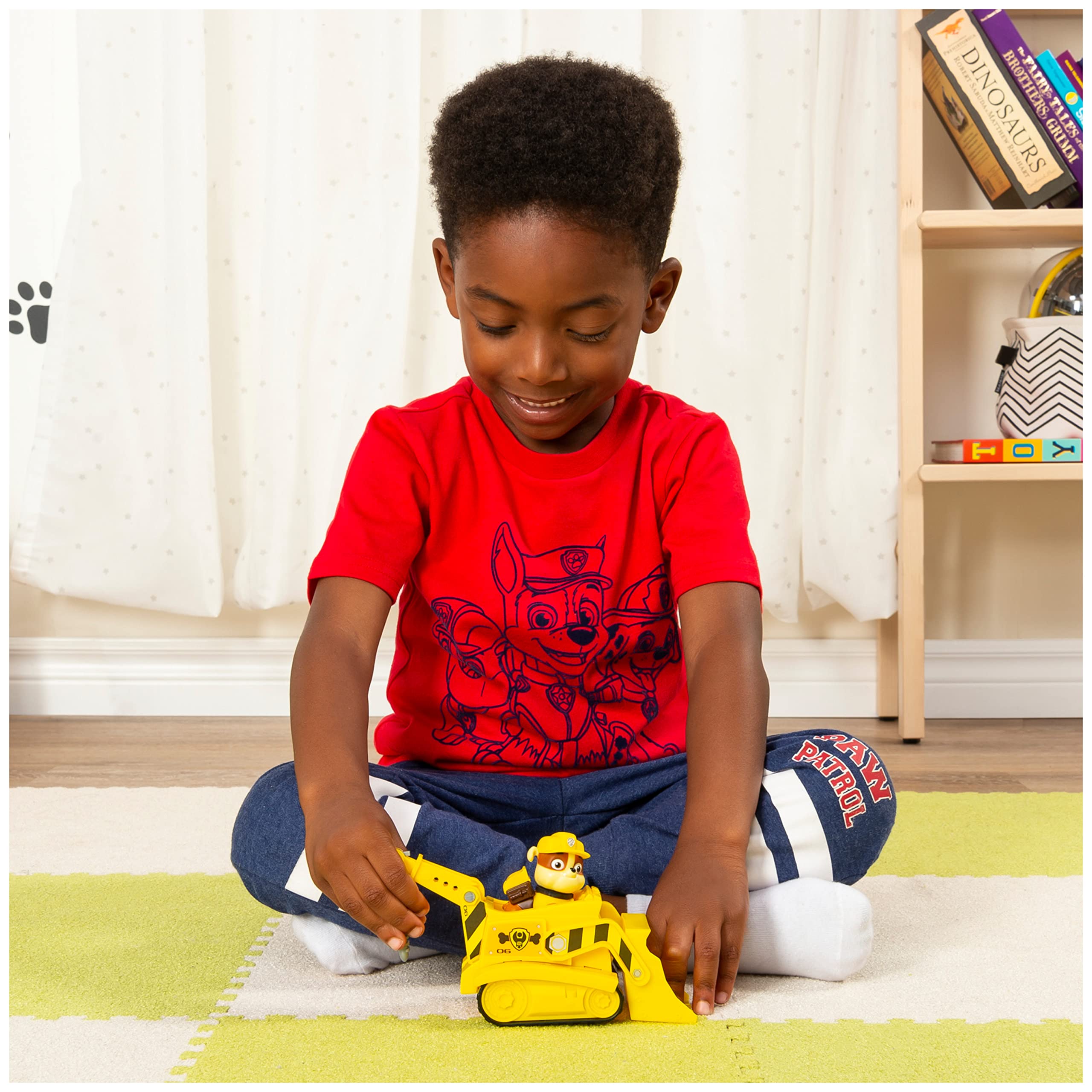 Foto 5 pulgar | Vehículo De Juguete Paw Patrol Rubble's Bulldozer Con Figura De Más De 3 Años - Venta Internacional.