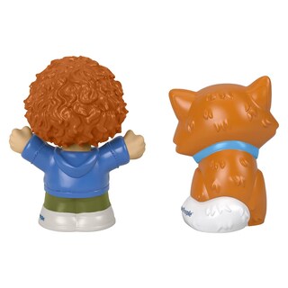 Foto 4 | Paquete De Figuras De Juguete Mattel F-price Story Starter Con Pelo Rojo Rizado Para Niño Y Gato Naranja - Venta
