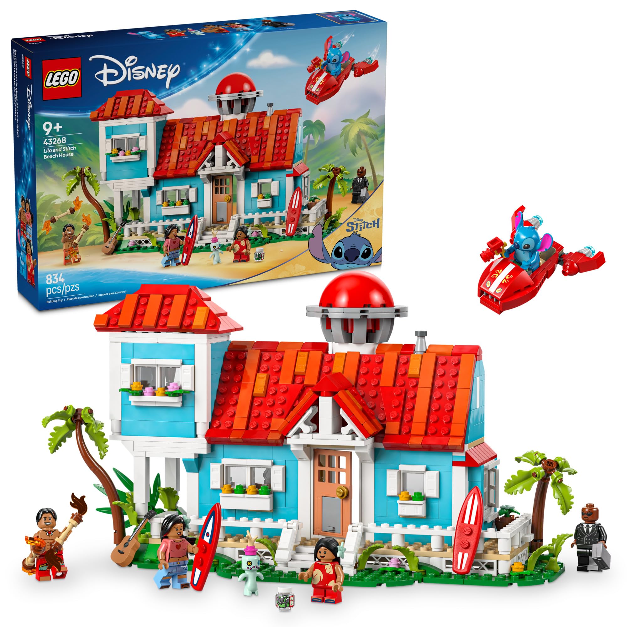 Set De Construcción Lego Disney Lilo And Stitch Beach House - Venta Internacional.