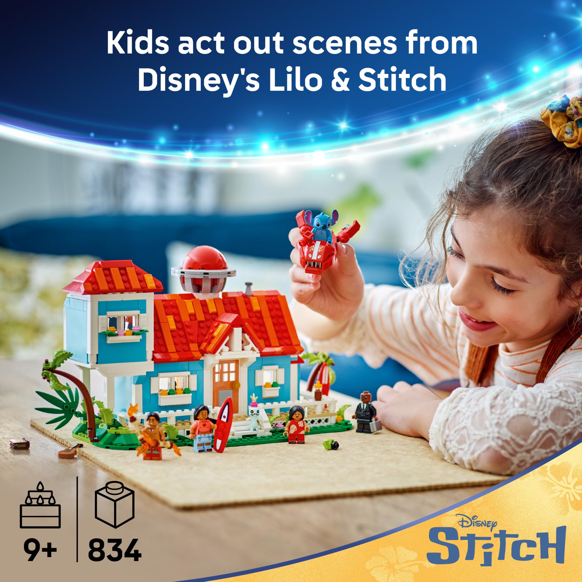Foto 3 pulgar | Set De Construcción Lego Disney Lilo And Stitch Beach House - Venta Internacional.