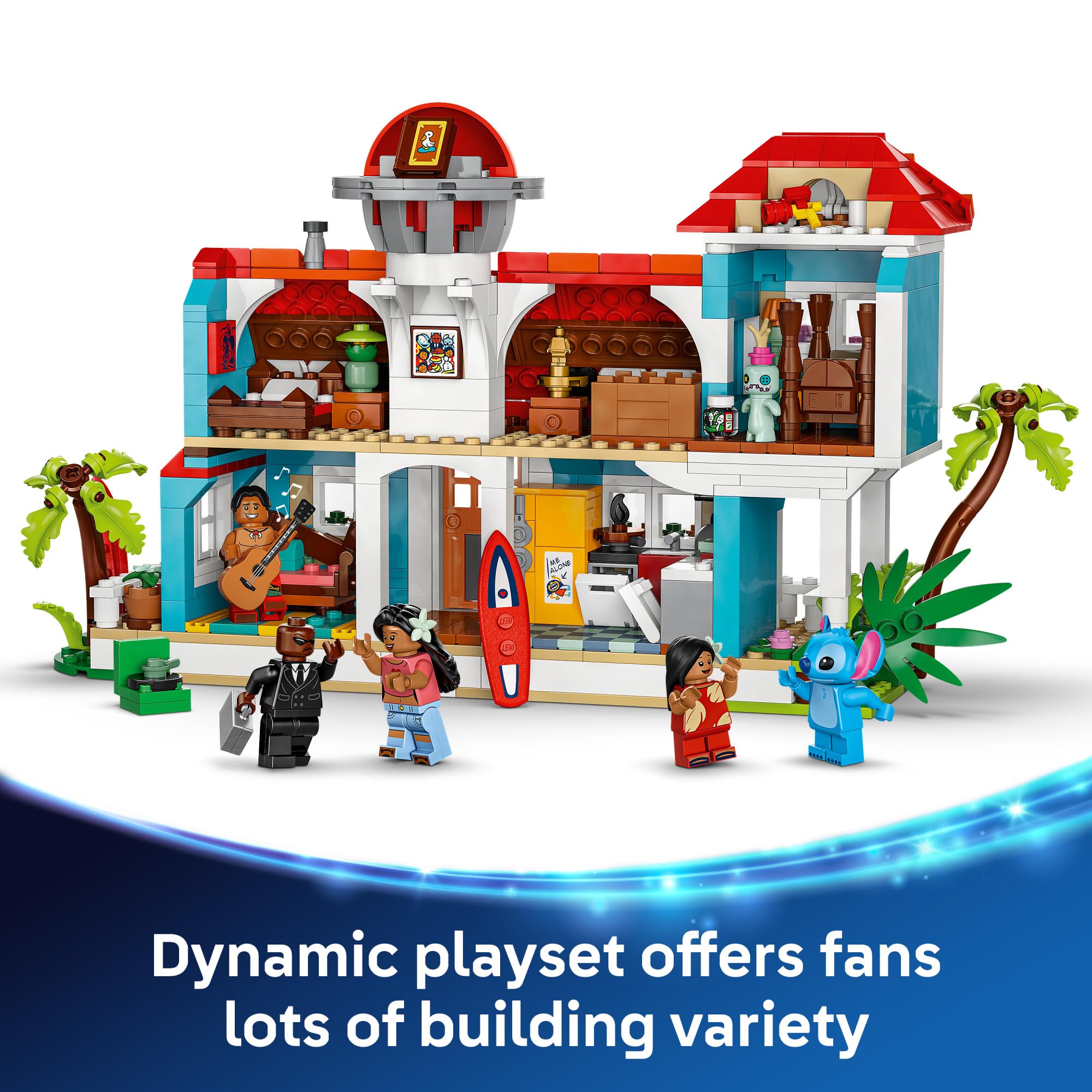 Foto 4 pulgar | Set De Construcción Lego Disney Lilo And Stitch Beach House - Venta Internacional.