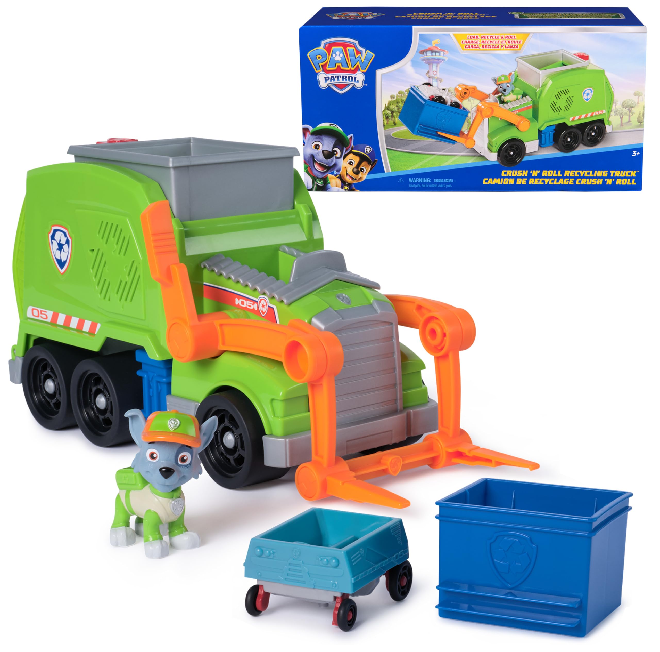 Foto 2 pulgar | Camión de Reciclaje Paw Patrol Crush N' Roll con Rocky - Venta Internacional