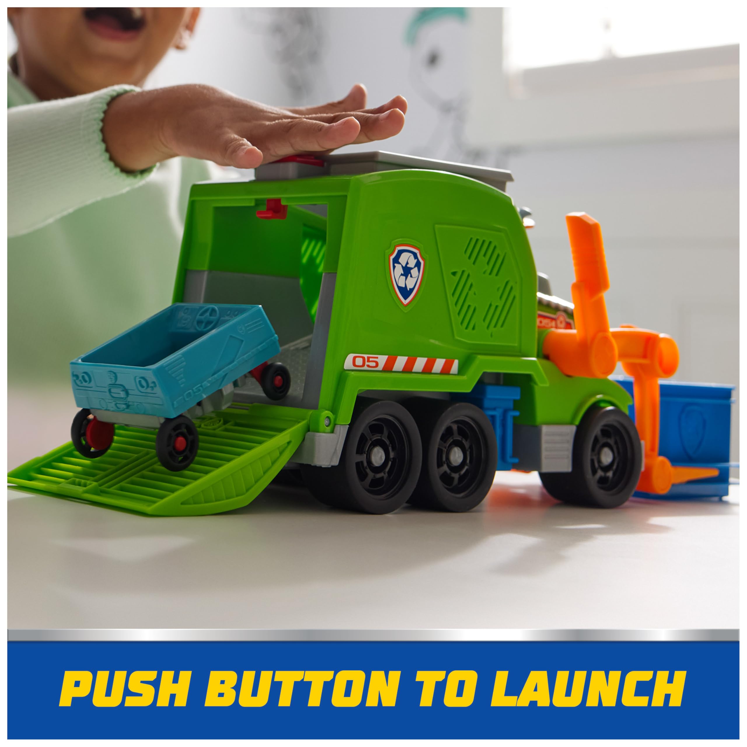 Foto 7 pulgar | Camión de Reciclaje Paw Patrol Crush N' Roll con Rocky - Venta Internacional
