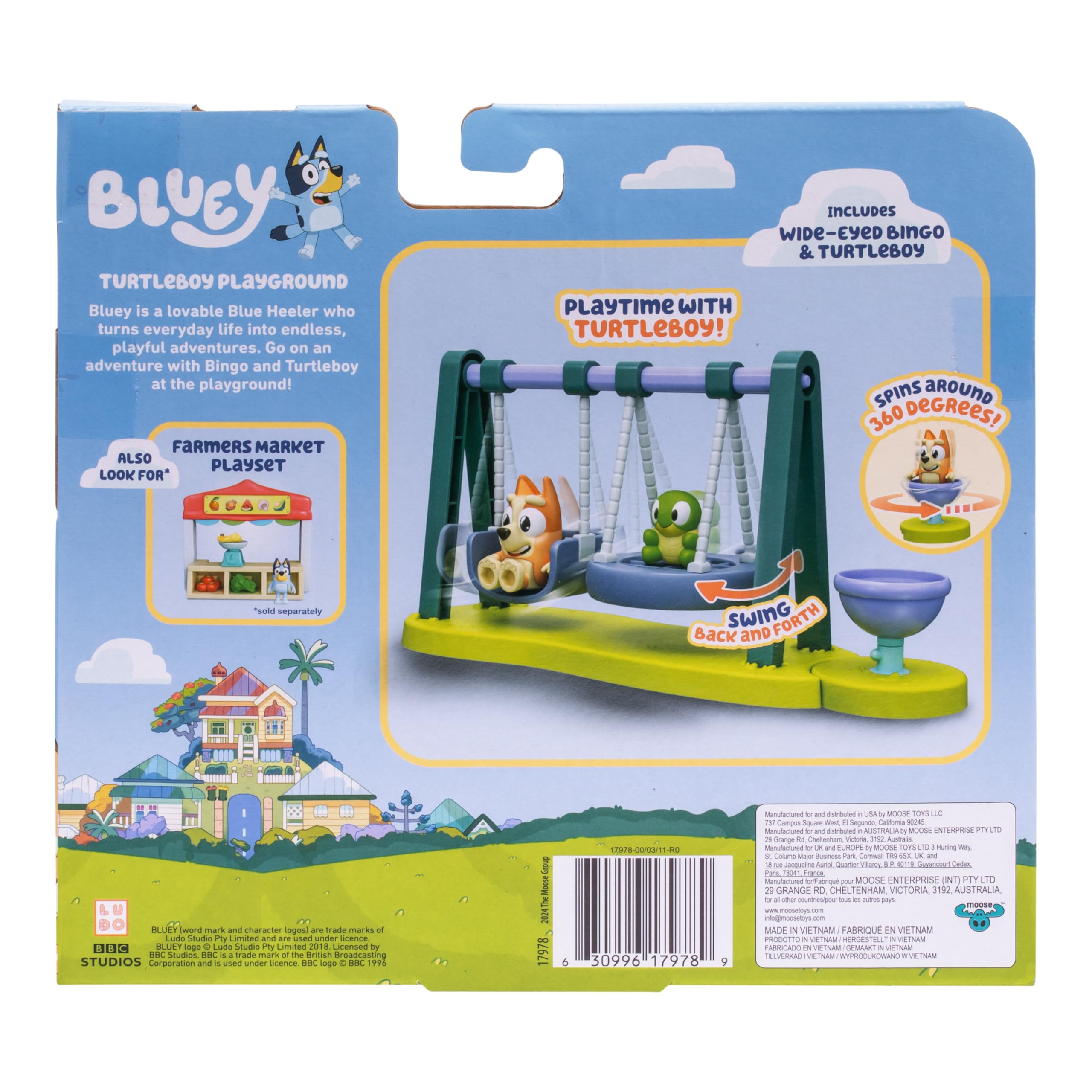 Foto 4 pulgar | Playset Bluey Turtleboy Playground Con Figura De Bingo - Venta Internacional.