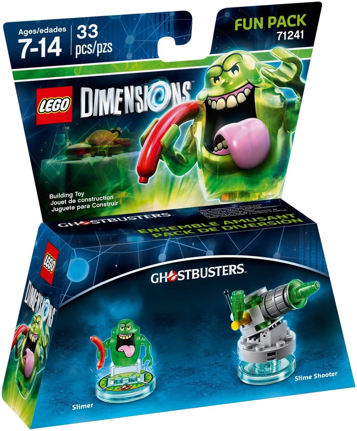 Foto 2 pulgar | Paquete Divertido Lego Dimensions Ghostbusters Slimer Con Pistola De Limo Gigante - Venta Internacional.