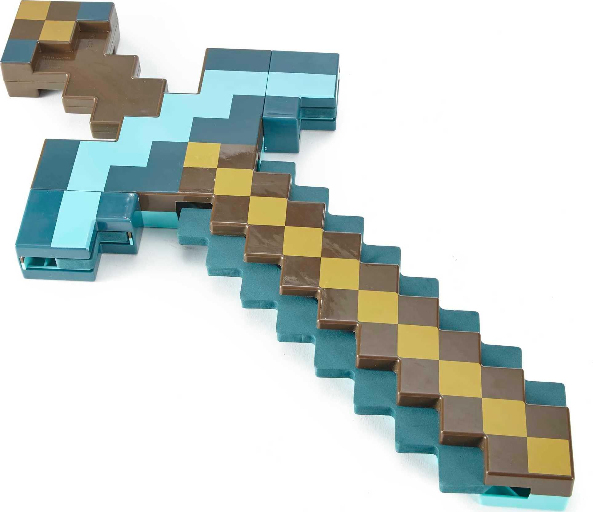 Foto 7 pulgar | Accesorio De Juguete Mattel Minecraft Transforming Diamond Espada Y Pico 2 En 1, Tamaño Infantil - Venta Internacional.