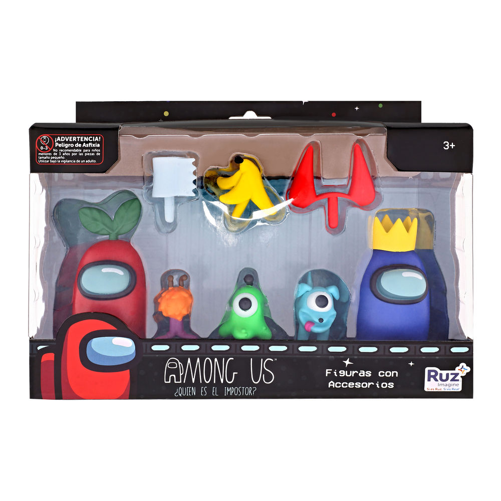 Foto 5 | Set De Mini Figuras Ruz Among Us Con Accesorios (6cm)