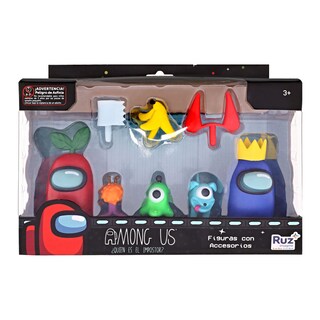 Foto 5 | Set De Mini Figuras Ruz Among Us Con Accesorios (6cm)