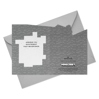 Foto 6 | Tarjeta Desplegable Hallmark Paper Wonder Minecraft Para Niños/jugadores - Venta Internacional.