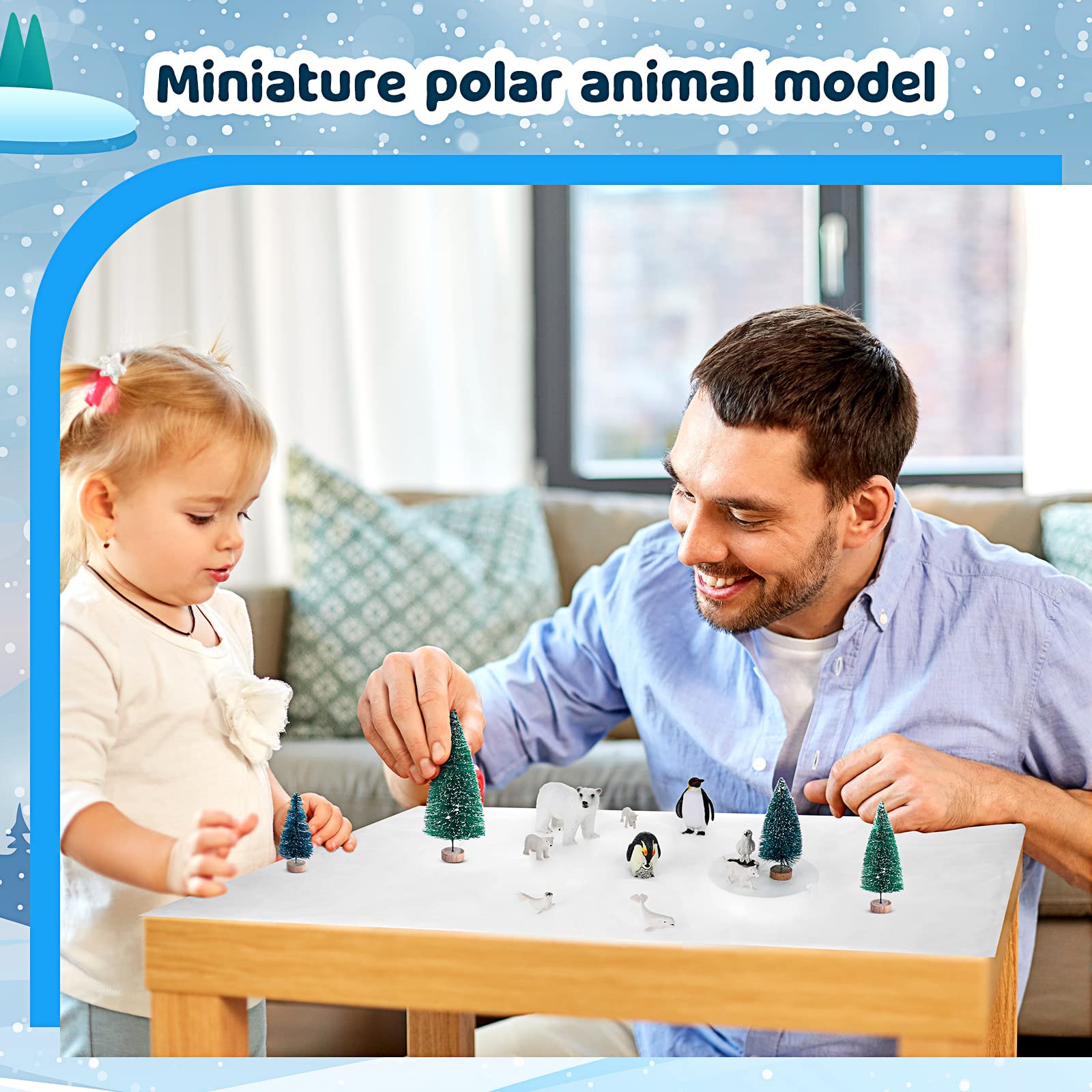 Foto 8 pulgar | Set De Juguetes Arctic Animal, 19 Unidades, Con Figuras De Animales Polares Para Niños - Venta Internacional.