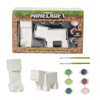 Foto 1 | Set Pinta Tus Propias Figuras Minecraft Reuben Creeper - Venta Internacional.