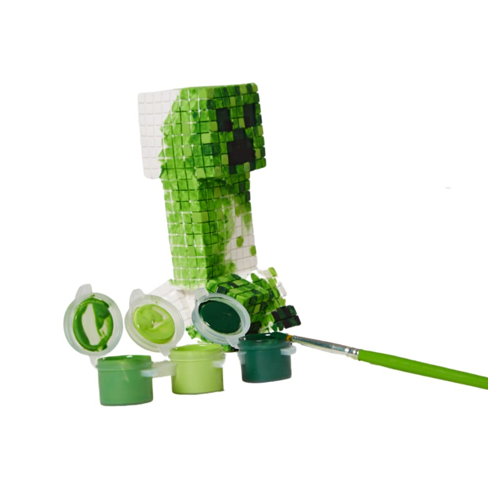Foto 7 pulgar | Set Pinta Tus Propias Figuras Minecraft Reuben Creeper - Venta Internacional.