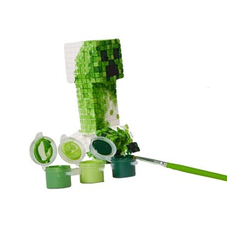 Foto 6 | Set Pinta Tus Propias Figuras Minecraft Reuben Creeper - Venta Internacional.