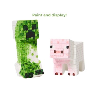 Foto 7 | Set Pinta Tus Propias Figuras Minecraft Reuben Creeper - Venta Internacional.