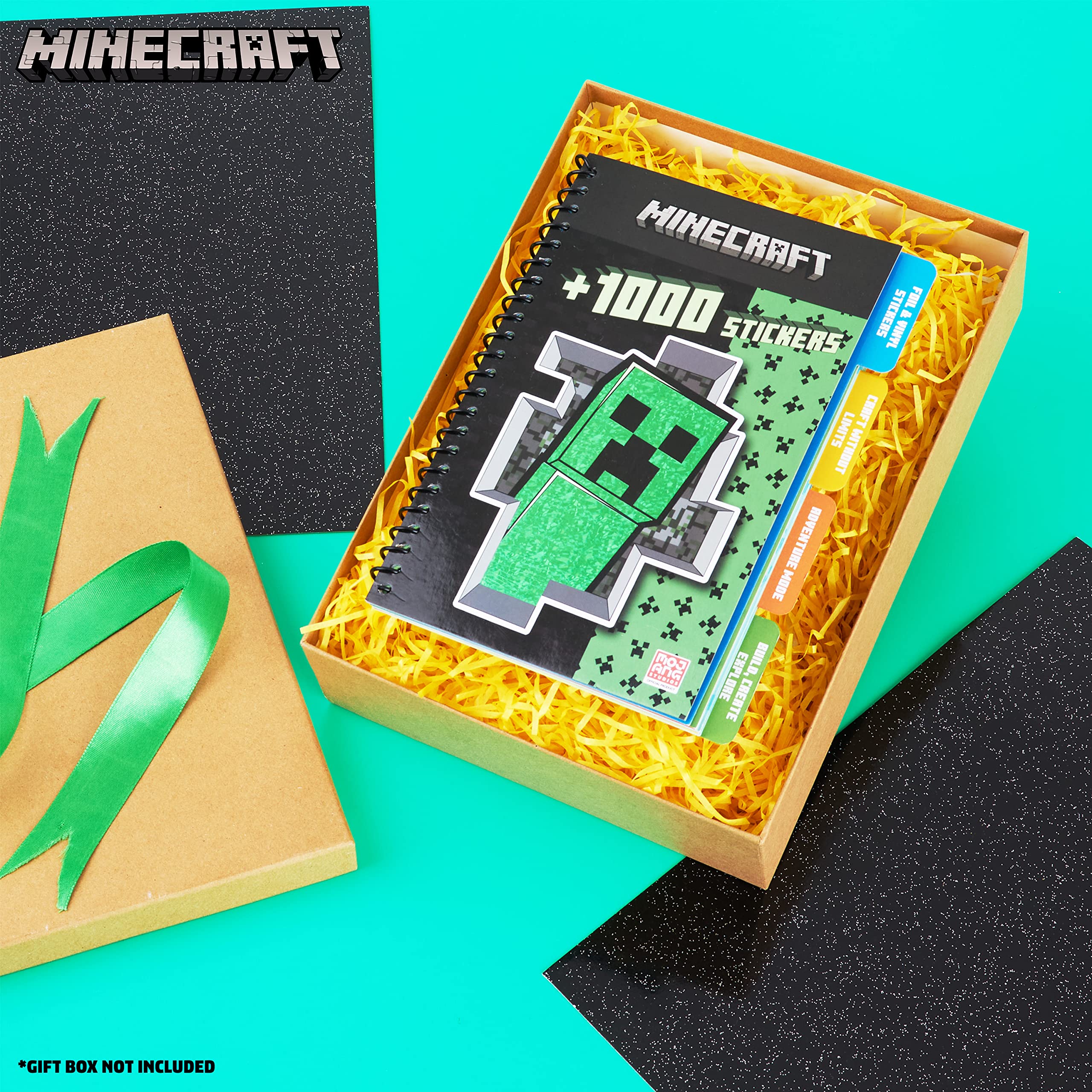 Foto 3 pulgar | Libro De Pegatinas Minecraft Para Niños Con Más De 1000 Pegatinas Y 28 Hojas - Venta Internacional.