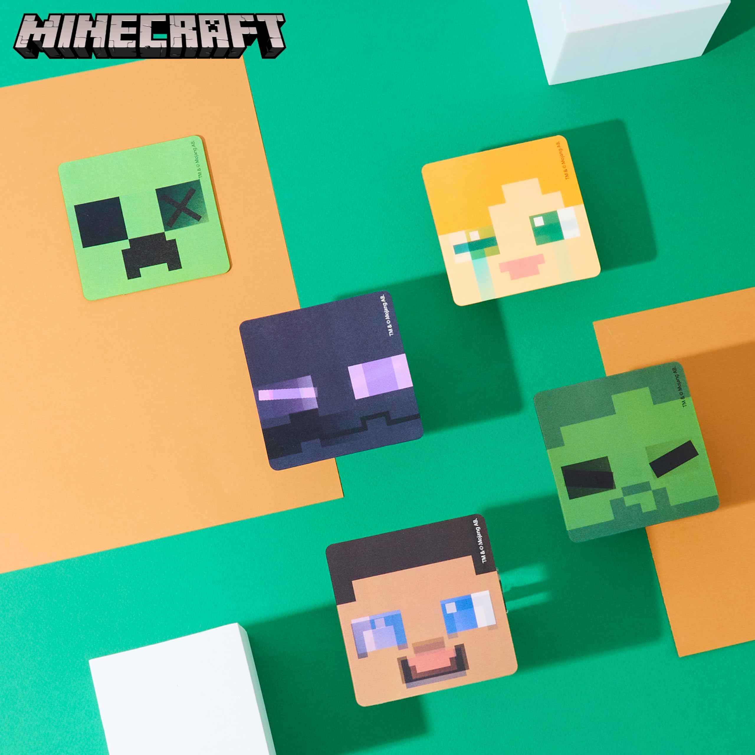 Foto 2 | Pegatinas Minecraft 3d Para Niños, Paquete De 5, Con Licencia Oficial - Venta Internacional.