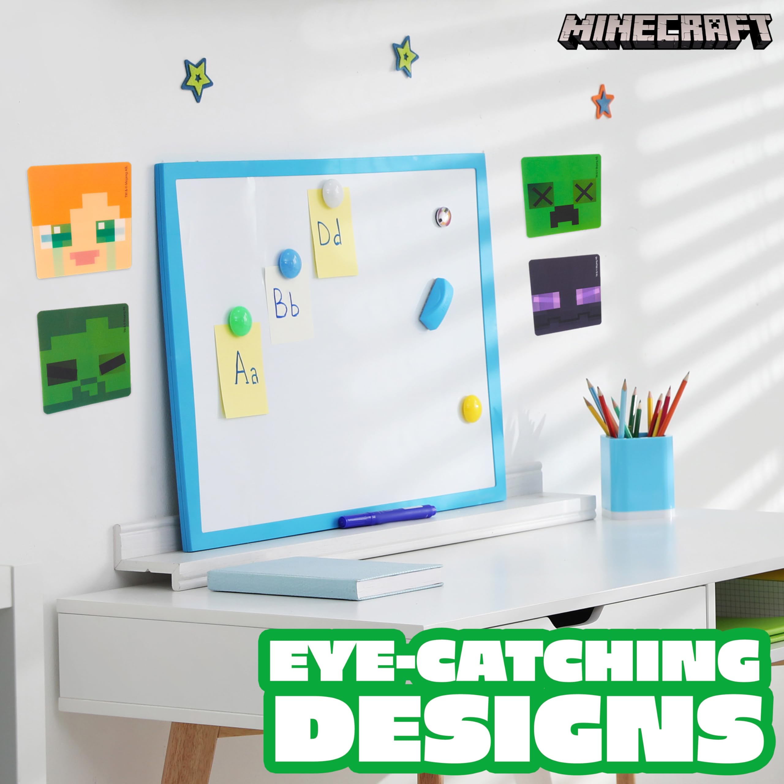 Foto 5 pulgar | Pegatinas Minecraft 3d Para Niños, Paquete De 5, Con Licencia Oficial - Venta Internacional.