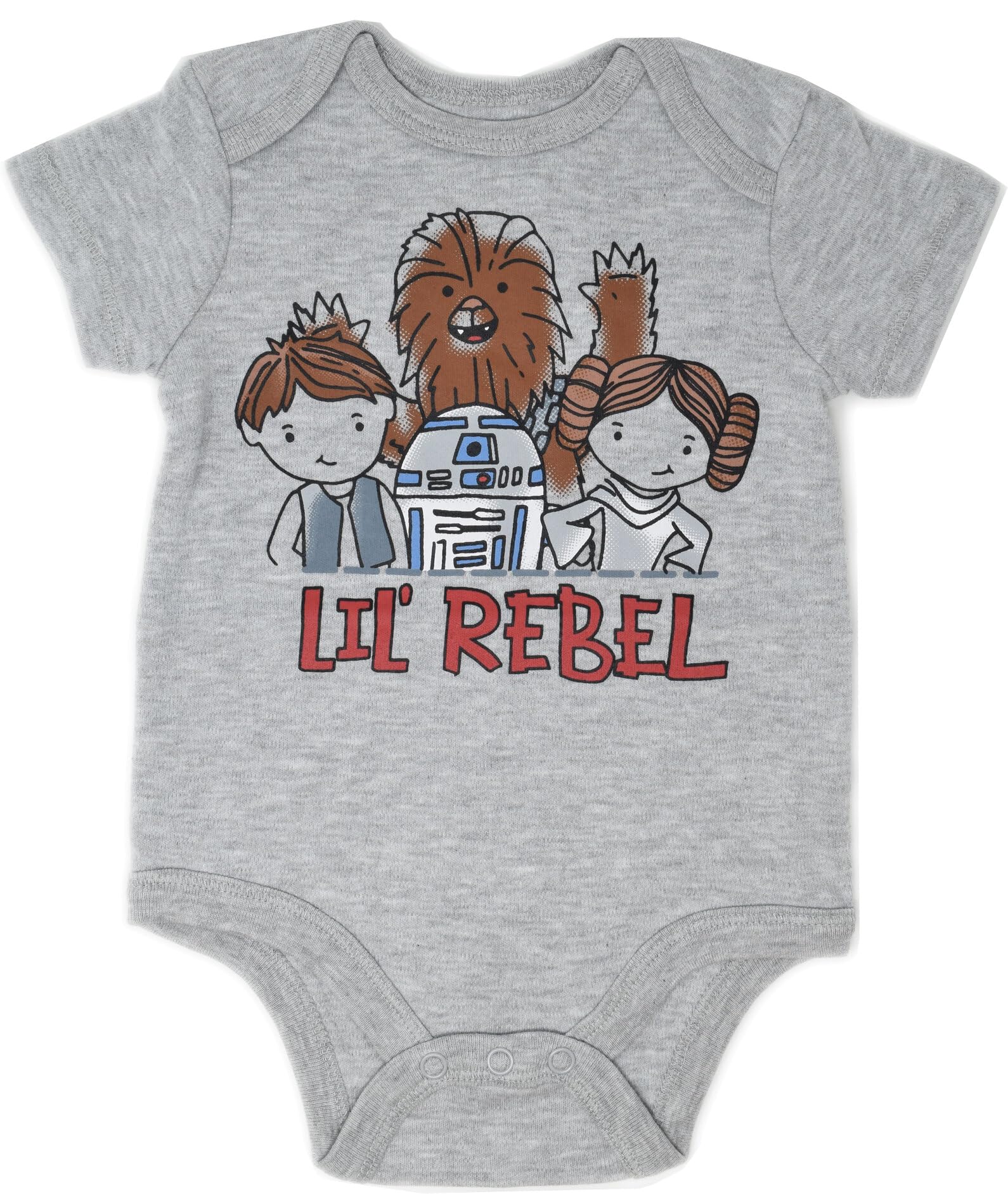 Foto 7 pulgar | Body Star Wars Para Bebés Y Niños, Paquete De 5, 6 A 9 Meses, Princesa Leia - Venta Internacional.
