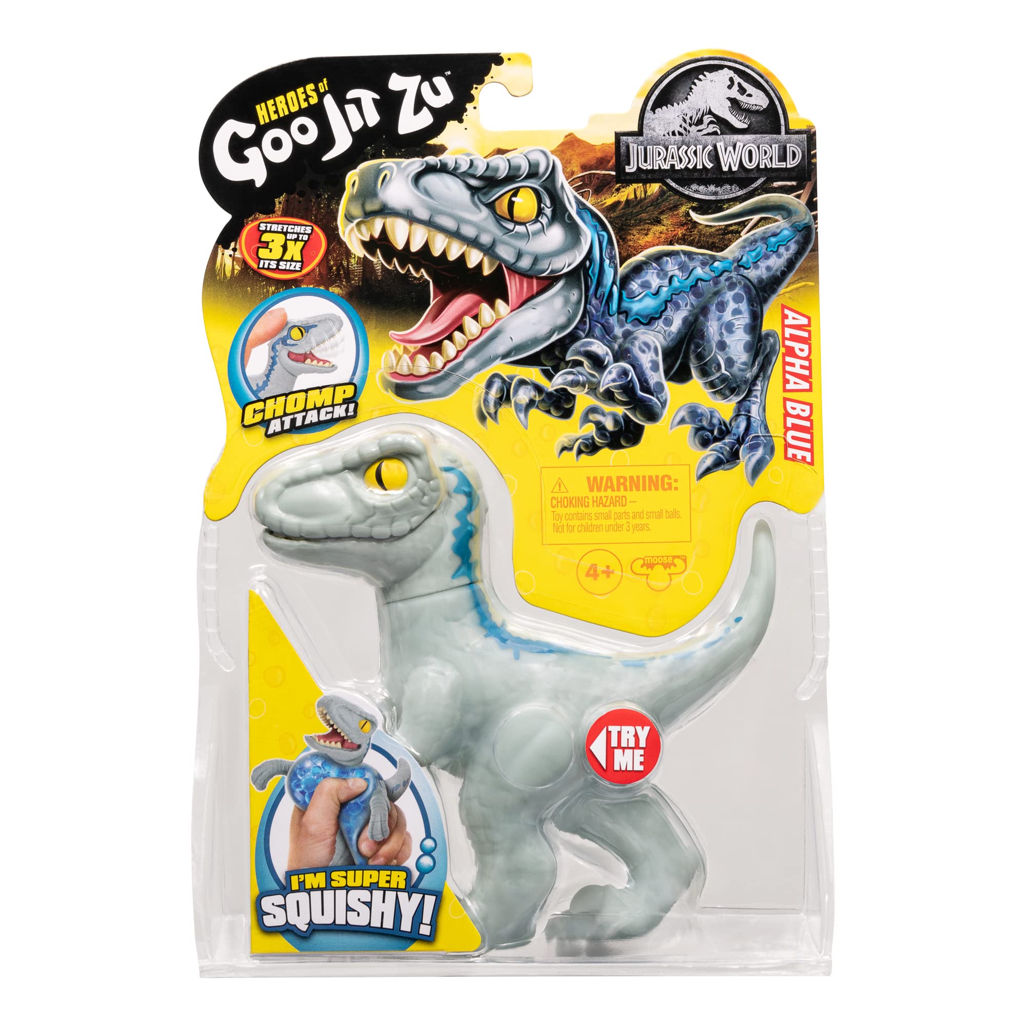 Foto 3 pulgar | Figura De Dinosaurio Heroes Of Goo Jit Zu Jurassic World Alpha Blue - Venta Internacional.