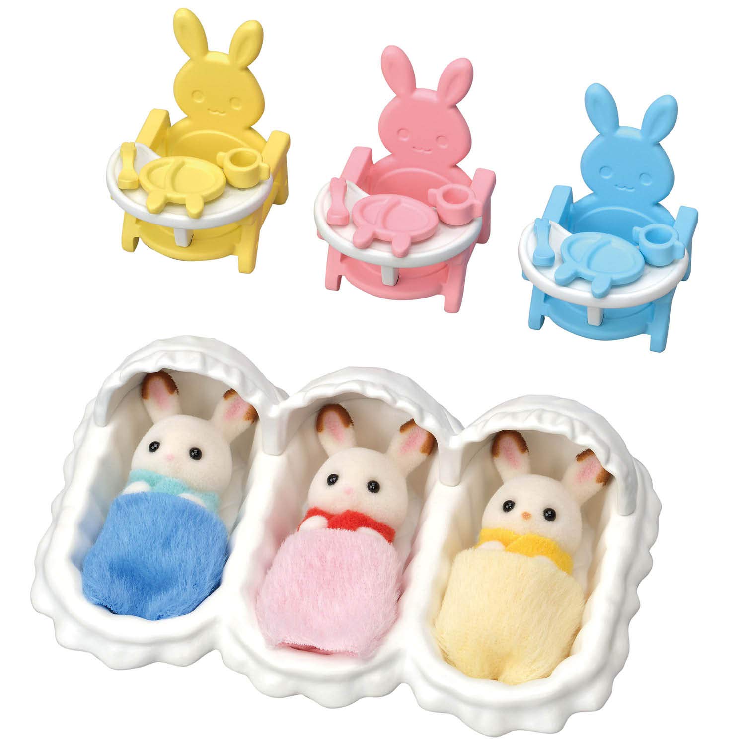 Set De Cuidado Para Trillizos Calico Critters De Dollhouse Playset Con Acc - Venta Internacional.
