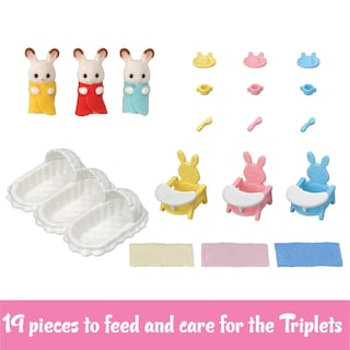 Foto 2 | Set De Cuidado Para Trillizos Calico Critters De Dollhouse Playset Con Acc - Venta Internacional.