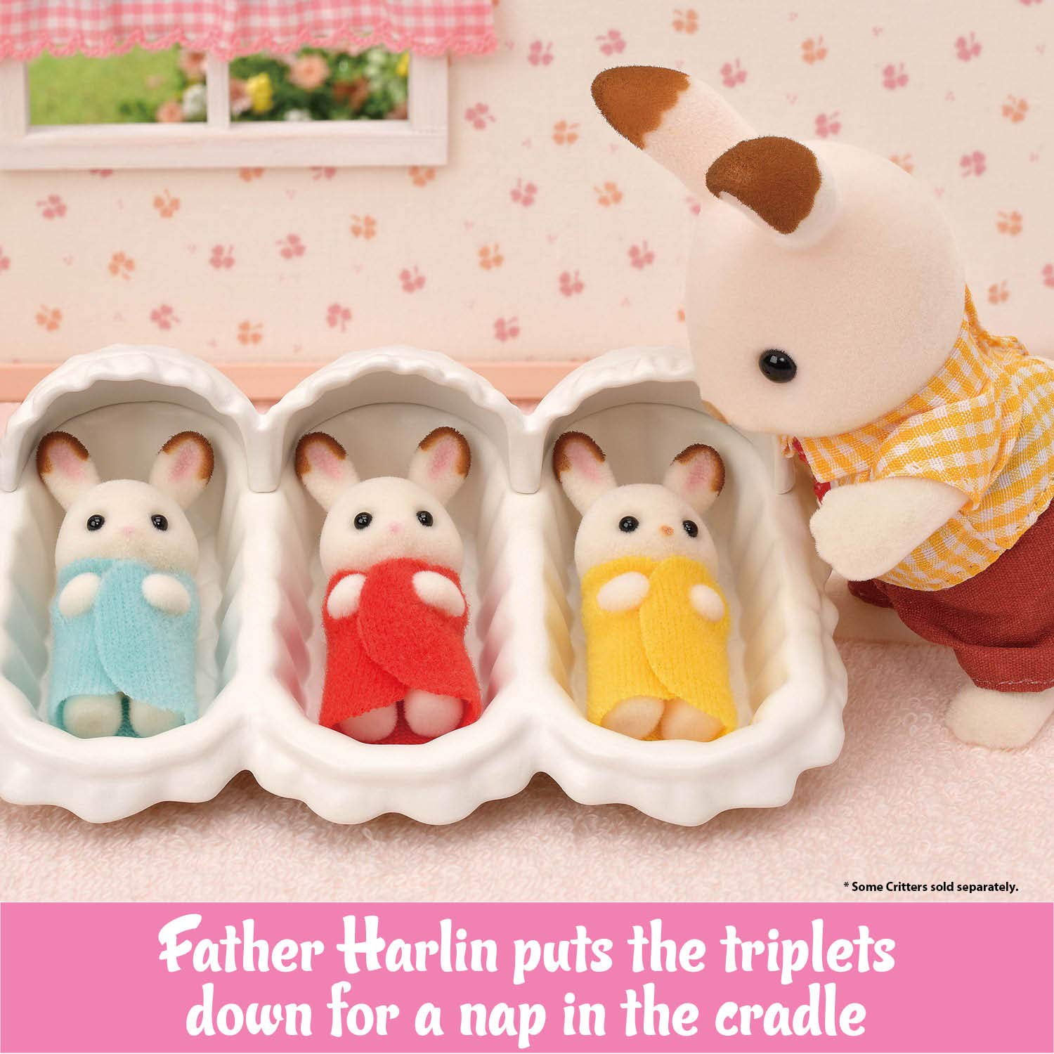 Foto 6 pulgar | Set De Cuidado Para Trillizos Calico Critters De Dollhouse Playset Con Acc - Venta Internacional.
