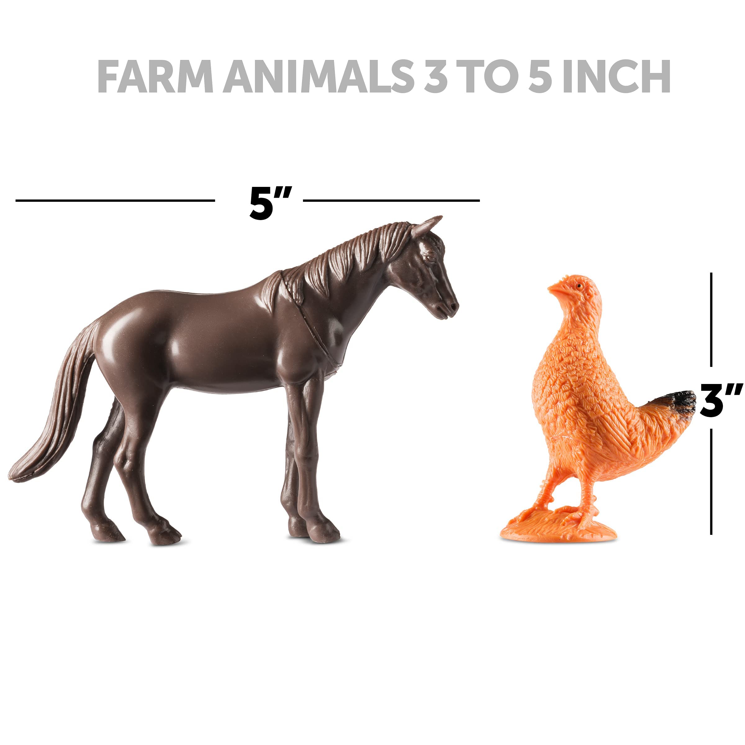 Foto 2 | Bed Wina De Farm Animal Toys, Paquete De 12 Unidades, Para Niños, Con Diseño Realista - Venta Internacional.