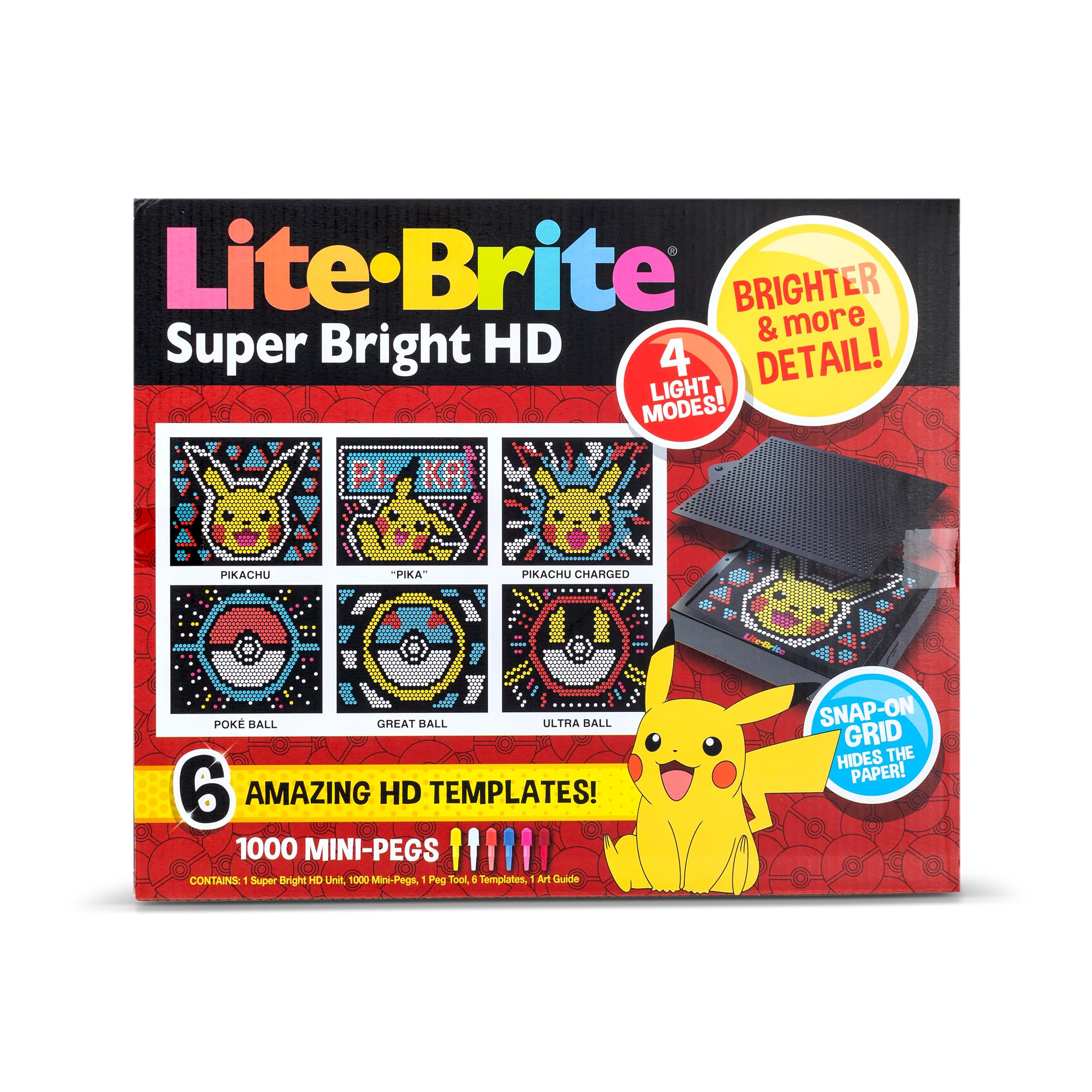Foto 7 pulgar | Edición Pokémon Hd Super Bright De Lite Brite, Más De 6 Años - Venta Internacional.