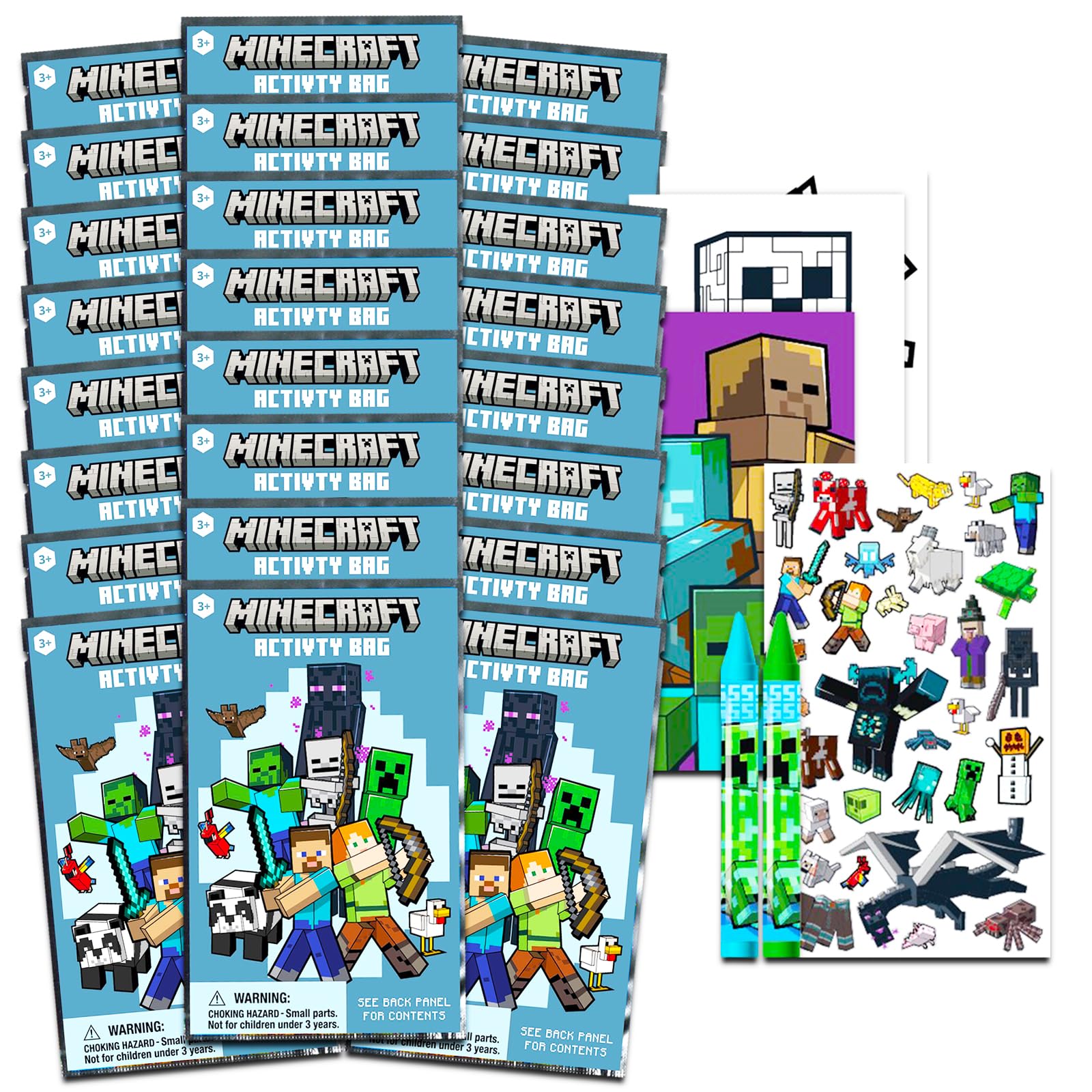 Foto 1 | Paquete Party Favors Miniplay Packs De Minecraft Para Niños X24 - Venta Internacional.