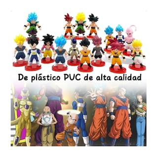 Foto 3 | Dragon Ball Juguetes Mini Colección 16 Piezas 7 Cm Goku Etc Belug Multicolor