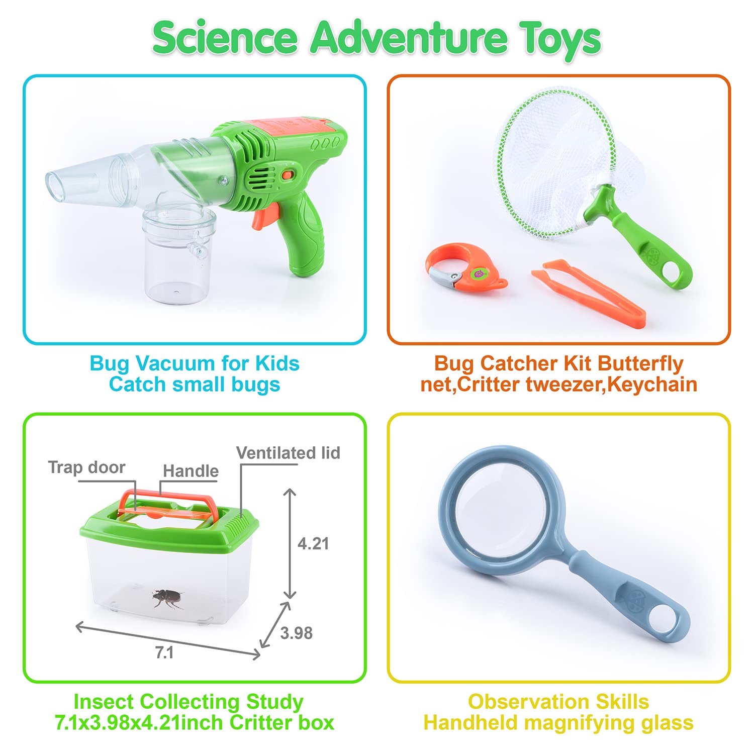 Foto 3 | Kit Cazador de Insectos Play Bug Catcher Aspiradora con Critter Habitat - Venta Internacional