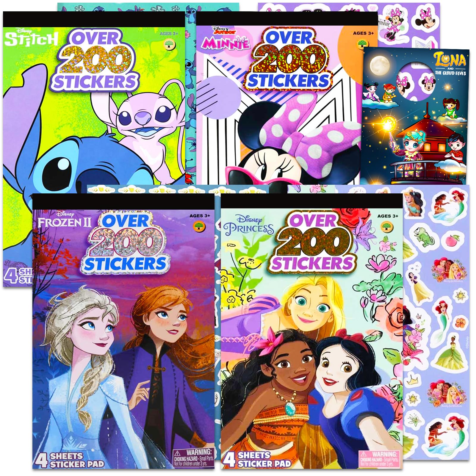 Set De Pegatinas Disney Mega Para Niñas Con Más De 800 Pegatinas - Venta Internacional.