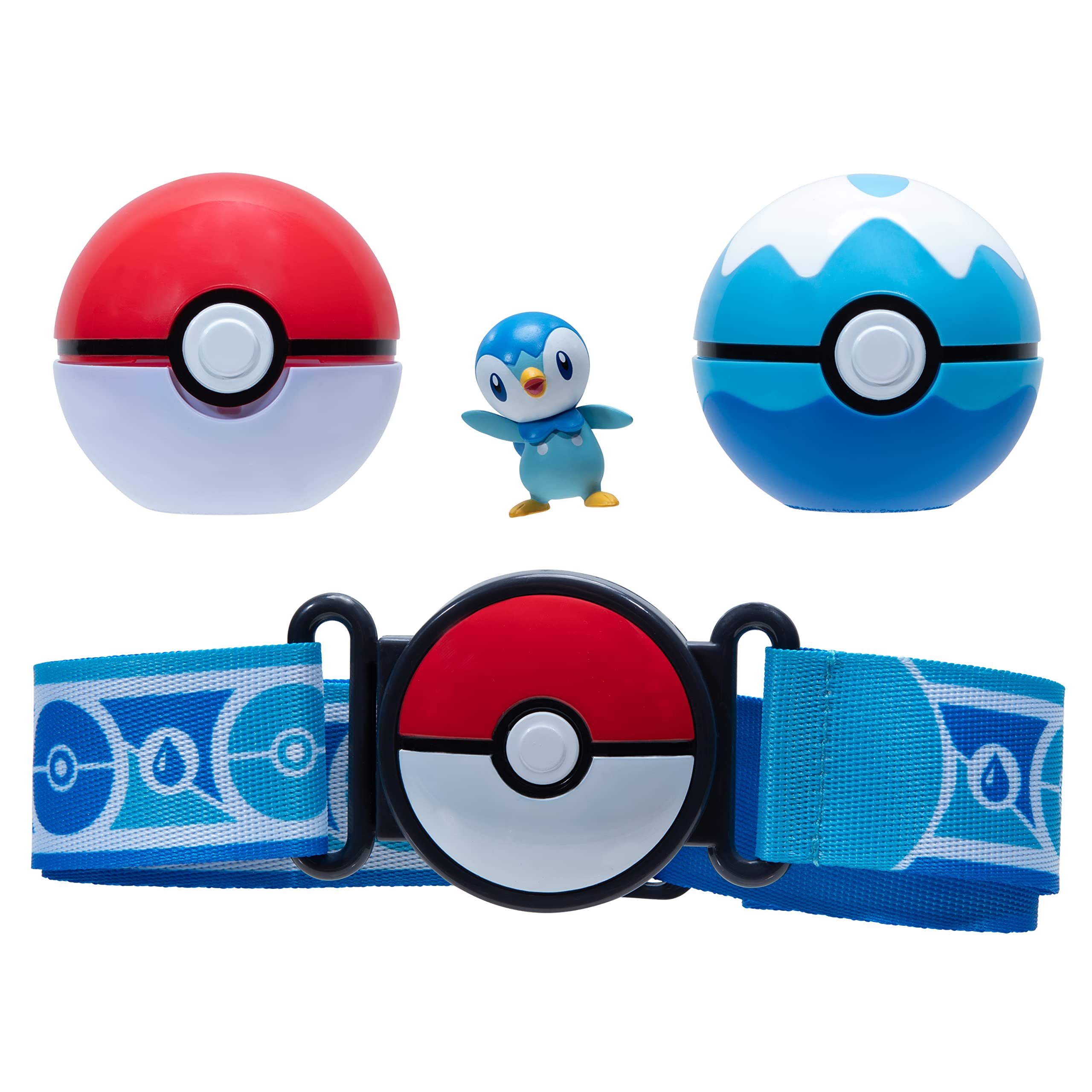 Set De Cinturones Pokémon Clip 'n' Go Para Poke Ball Y Dive Ball Con Piplup - Venta Internacional.