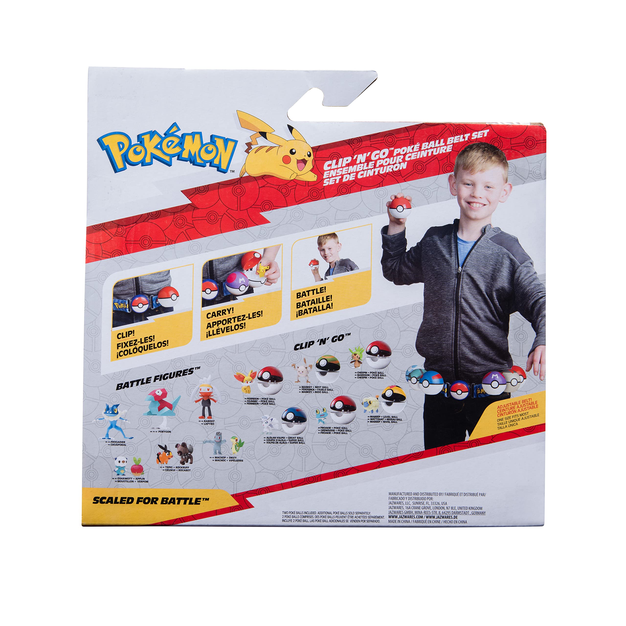 Foto 7 | Set De Cinturones Pokémon Clip 'n' Go Para Poke Ball Y Dive Ball Con Piplup - Venta Internacional.