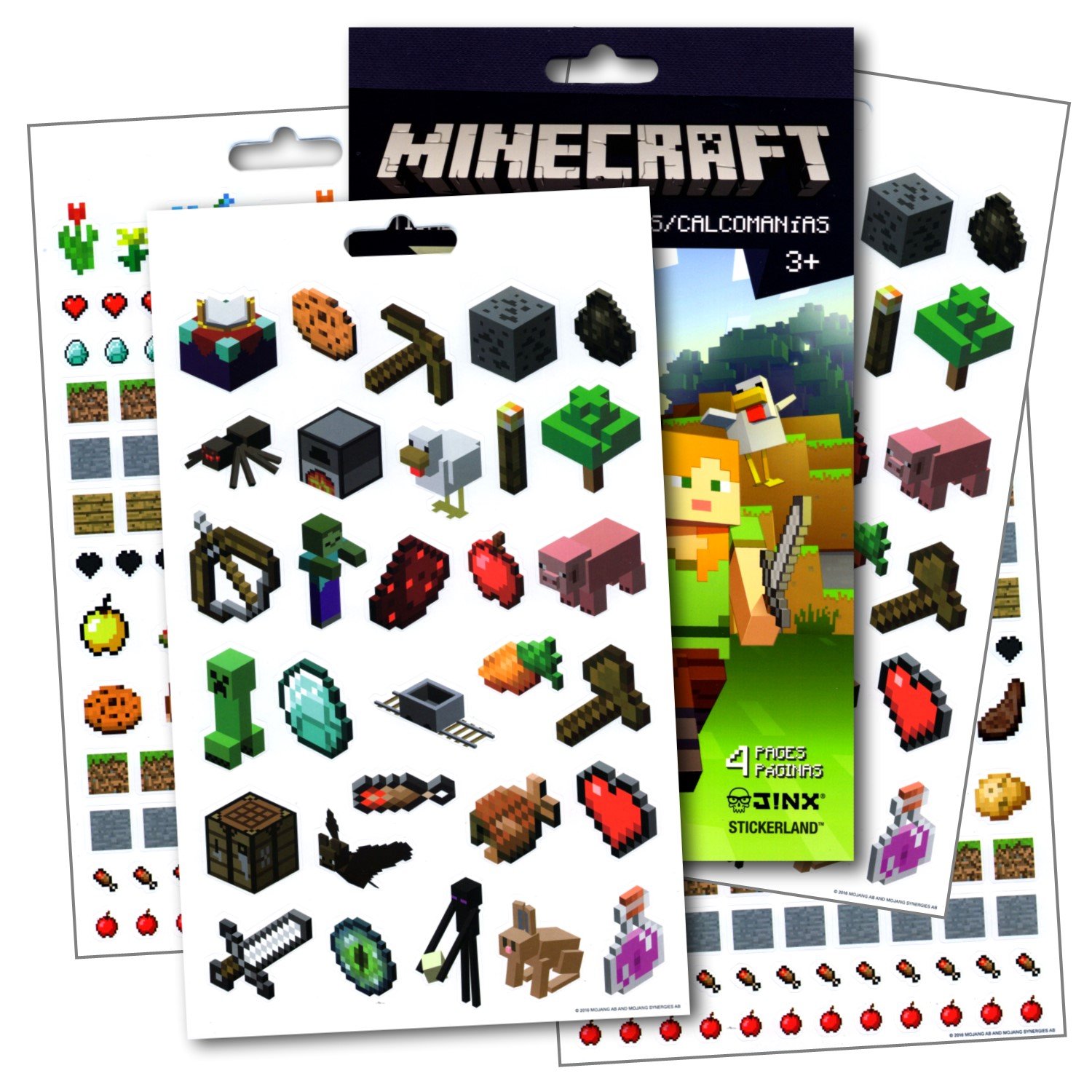Bloc De Pegatinas De Minecraft Con Más De 295 Pegatinas Divertidas - Venta Internacional.