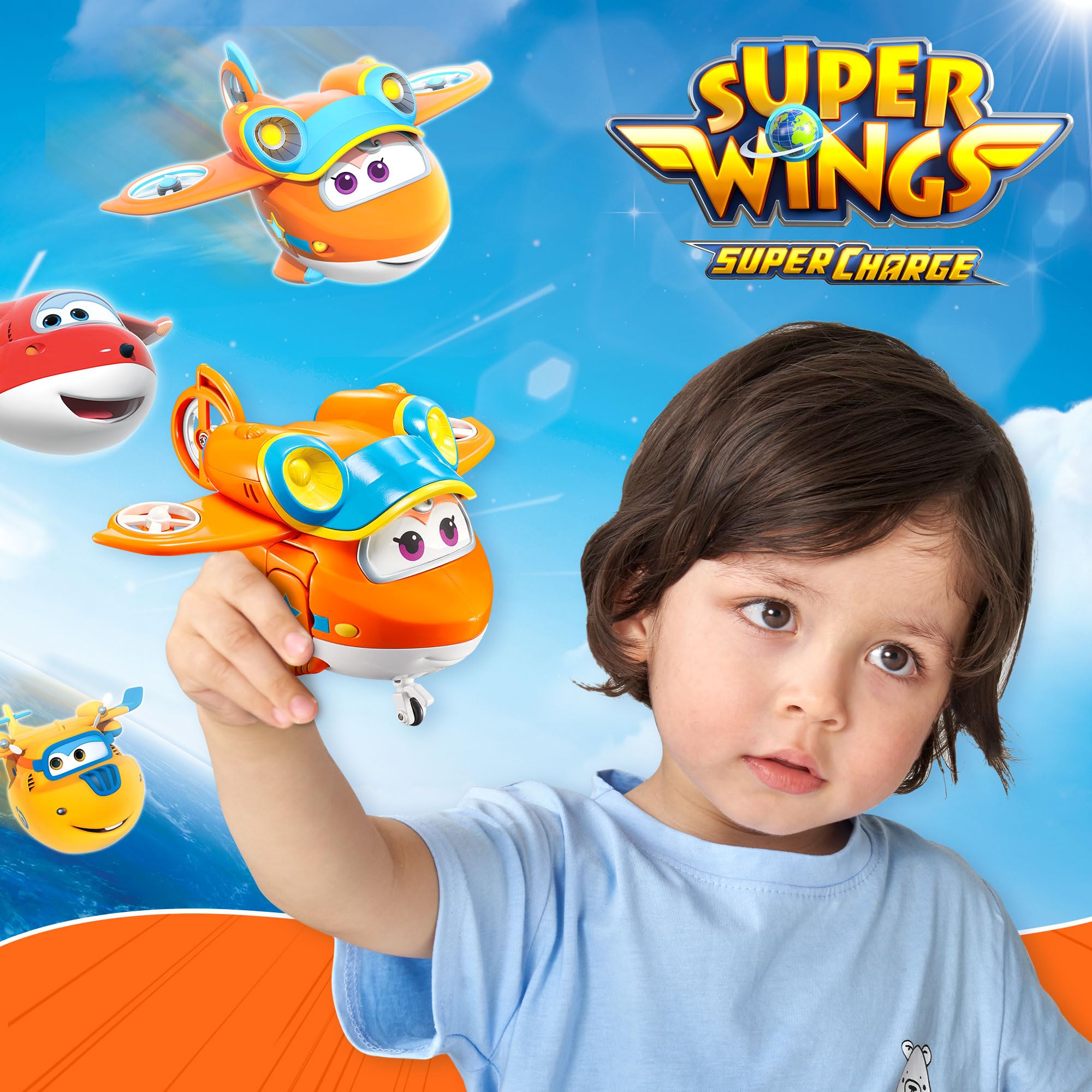 Foto 6 pulgar | Figura De Acción Transformadora Sunny 5 De Toy Airplane Super Wings - Venta Internacional.