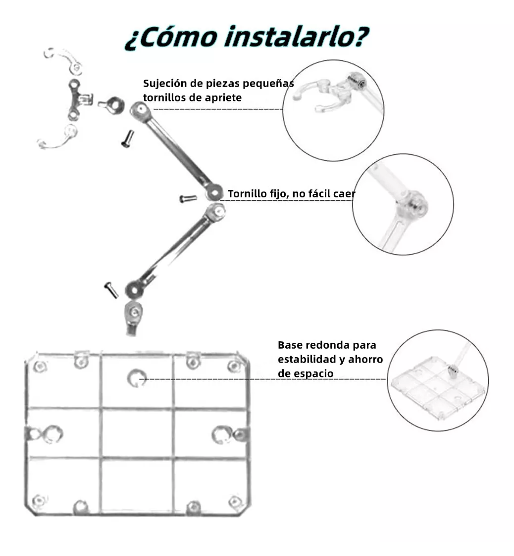 Foto 5 pulgar | Base Soporte Para Figuras De Acción Marvel 10 Pzs