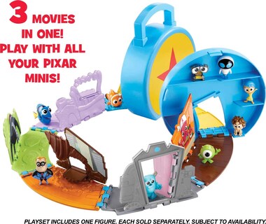 Foto 5 | Set De Juego Mattel Disney Pixar Minis World Of Pixar Con Figura - Venta Internacional.