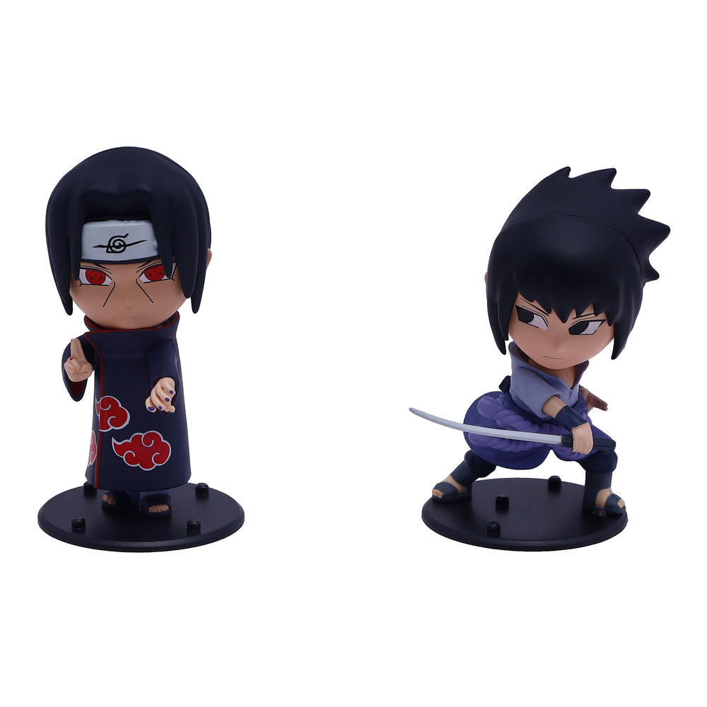 Foto 5 | Figuras De Acción Ruz Naruto Shippuden Sasuke Itachi 8 Cm Negro