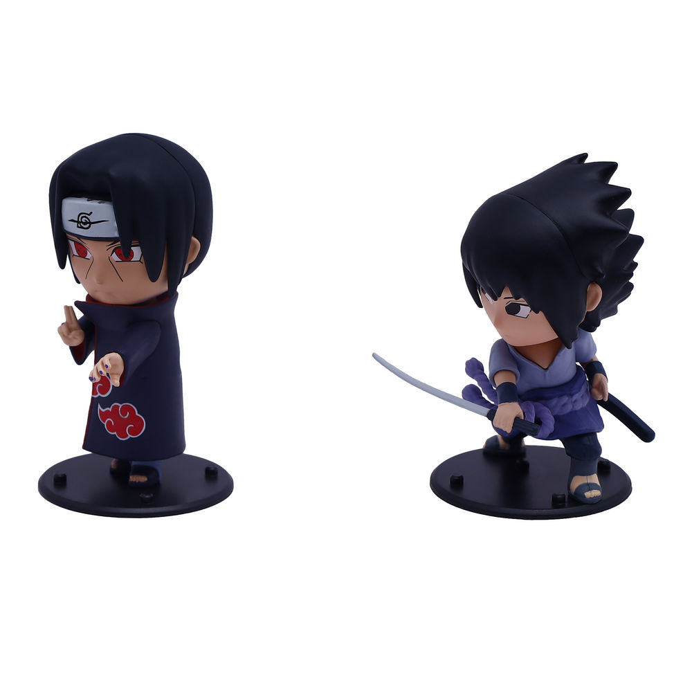 Foto 8 | Figuras De Acción Ruz Naruto Shippuden Sasuke Itachi 8 Cm Negro