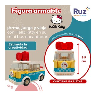 Foto 3 | Figura Armable Ruz Sanrio Mini Bus 8 Cm Multicolor