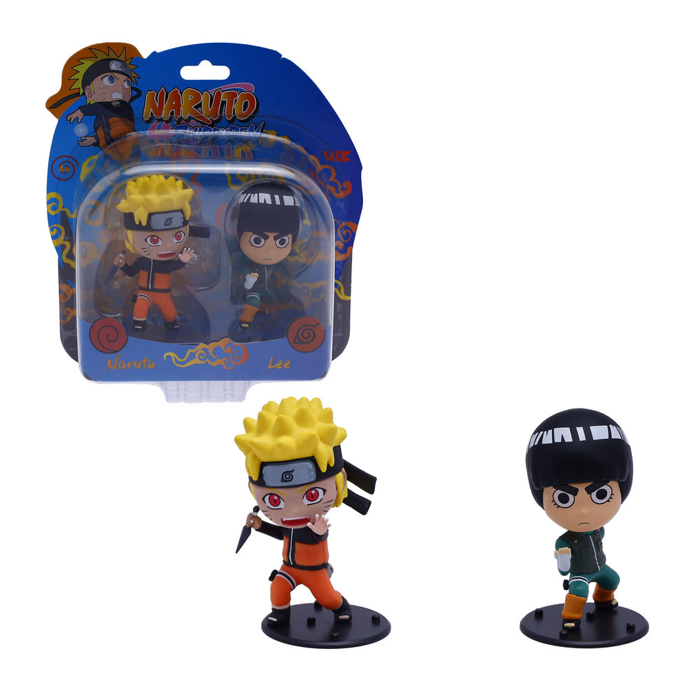 Figuras De Acción Ruz Naruto Shippuden Naruto Rock Lee 8 Cm Naranja