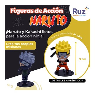 Foto 3 | Figuras De Acción Ruz Naruto Shippuden Naruto Kakashi 9 Cm Naranja