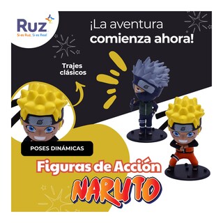 Foto 4 | Figuras De Acción Ruz Naruto Shippuden Naruto Kakashi 9 Cm Naranja