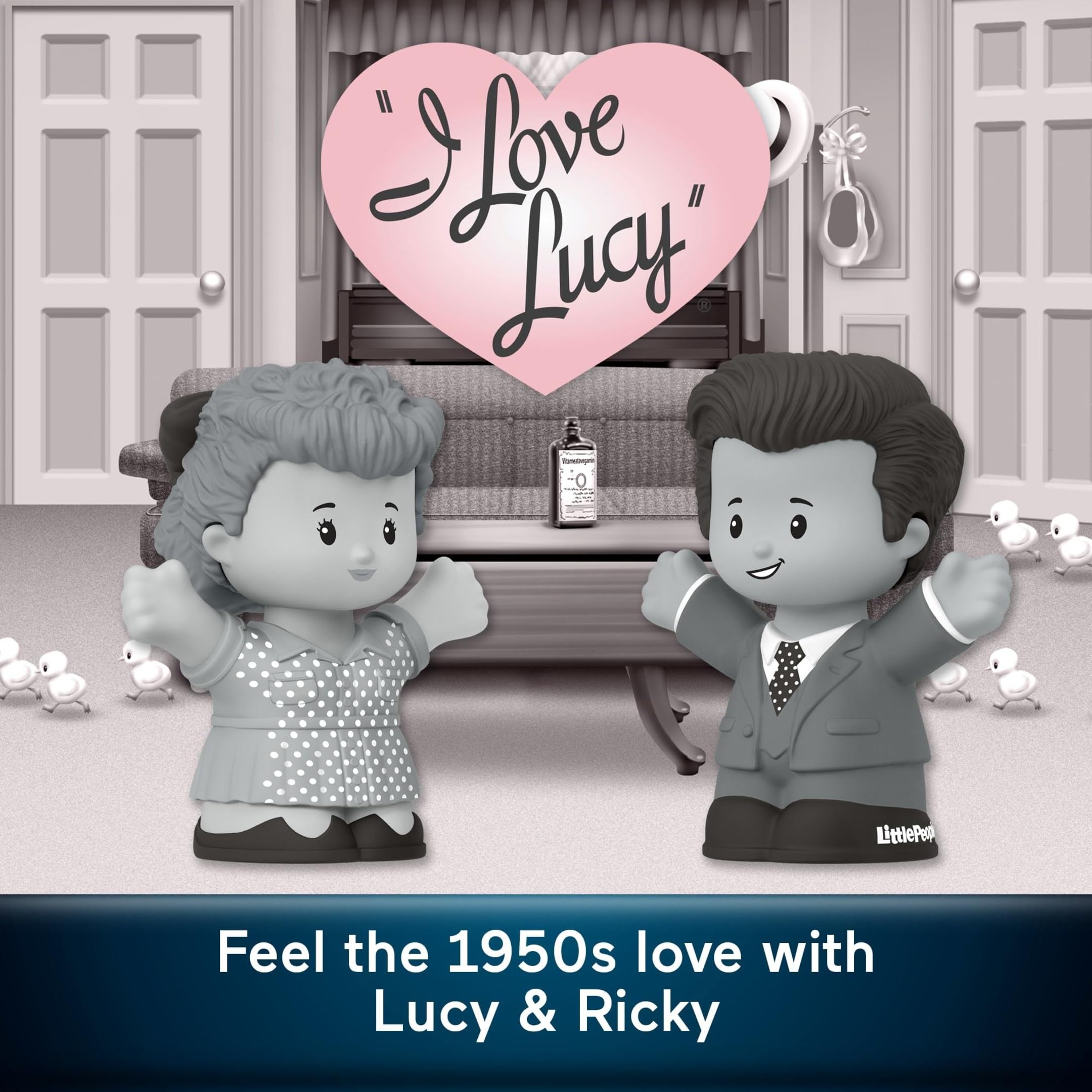 Foto 3 pulgar | Set De Figuras Fisher-price Little People I Love Lucy & Ricky - Venta Internacional.