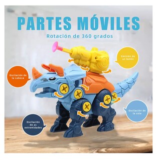 Foto 3 | Montaje Juguete Conjunto De Dinosaurio Belug Multicolor