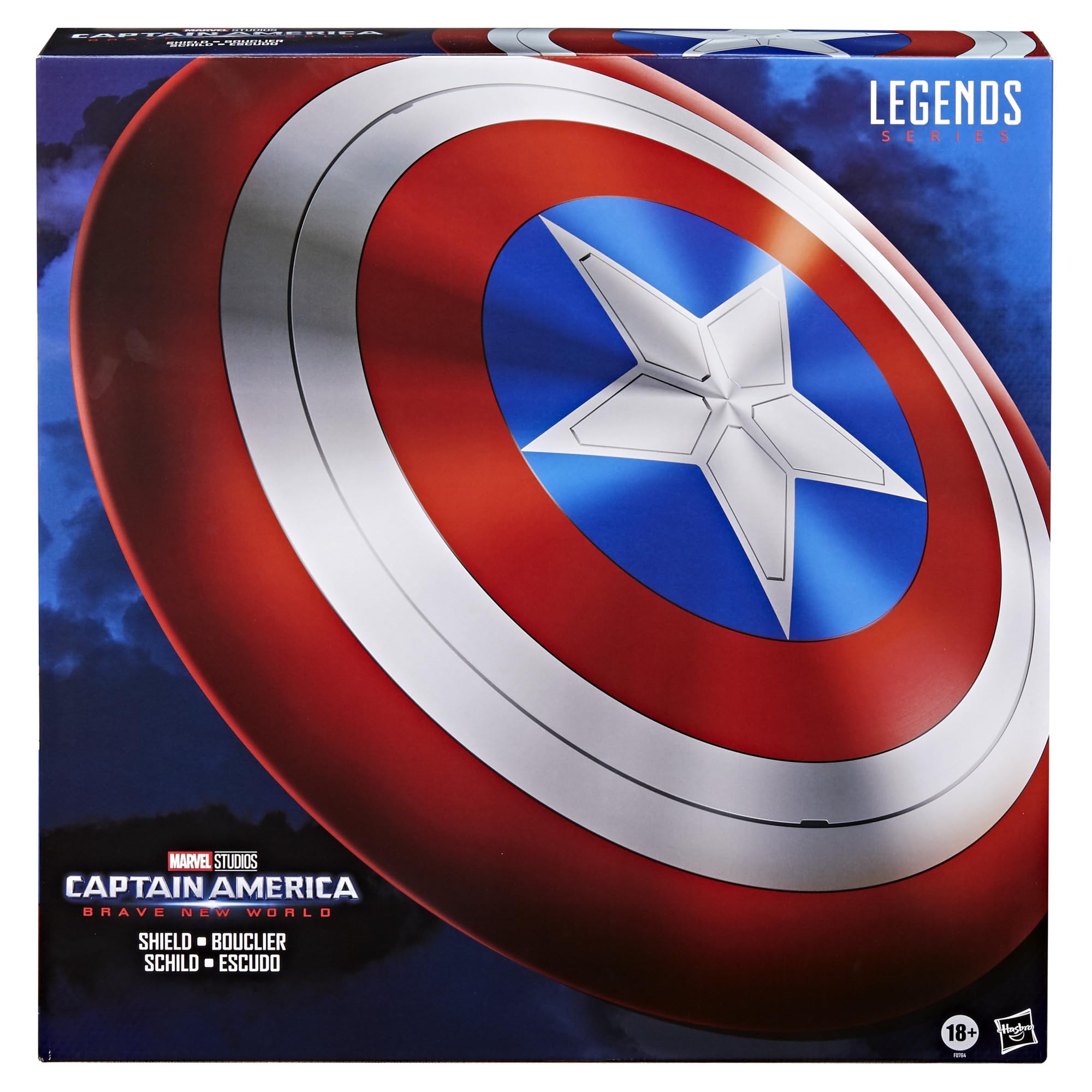 Foto 4 pulgar | Escudo Del Capitán América Marvel Legends Series 60 Cm - Venta Internacional.