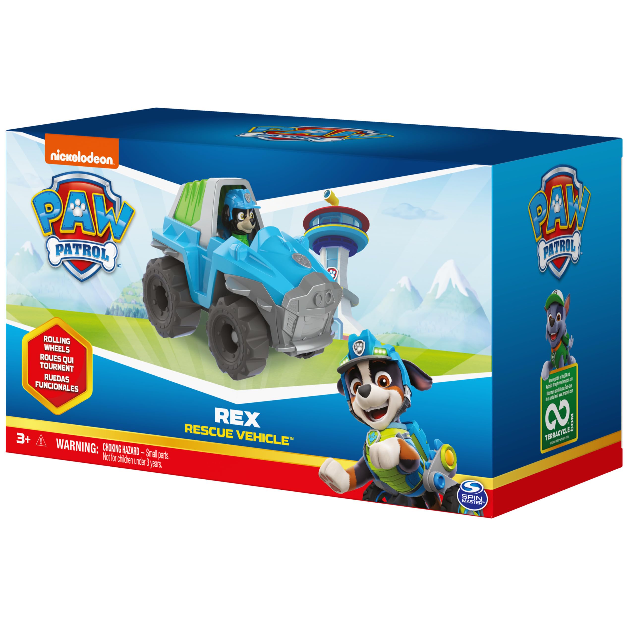 Foto 6 pulgar | Vehículo De Juguete Paw Patrol Rex's Dinosaur Con Figura De Acción De Más De 3 Años - Venta Internacional.