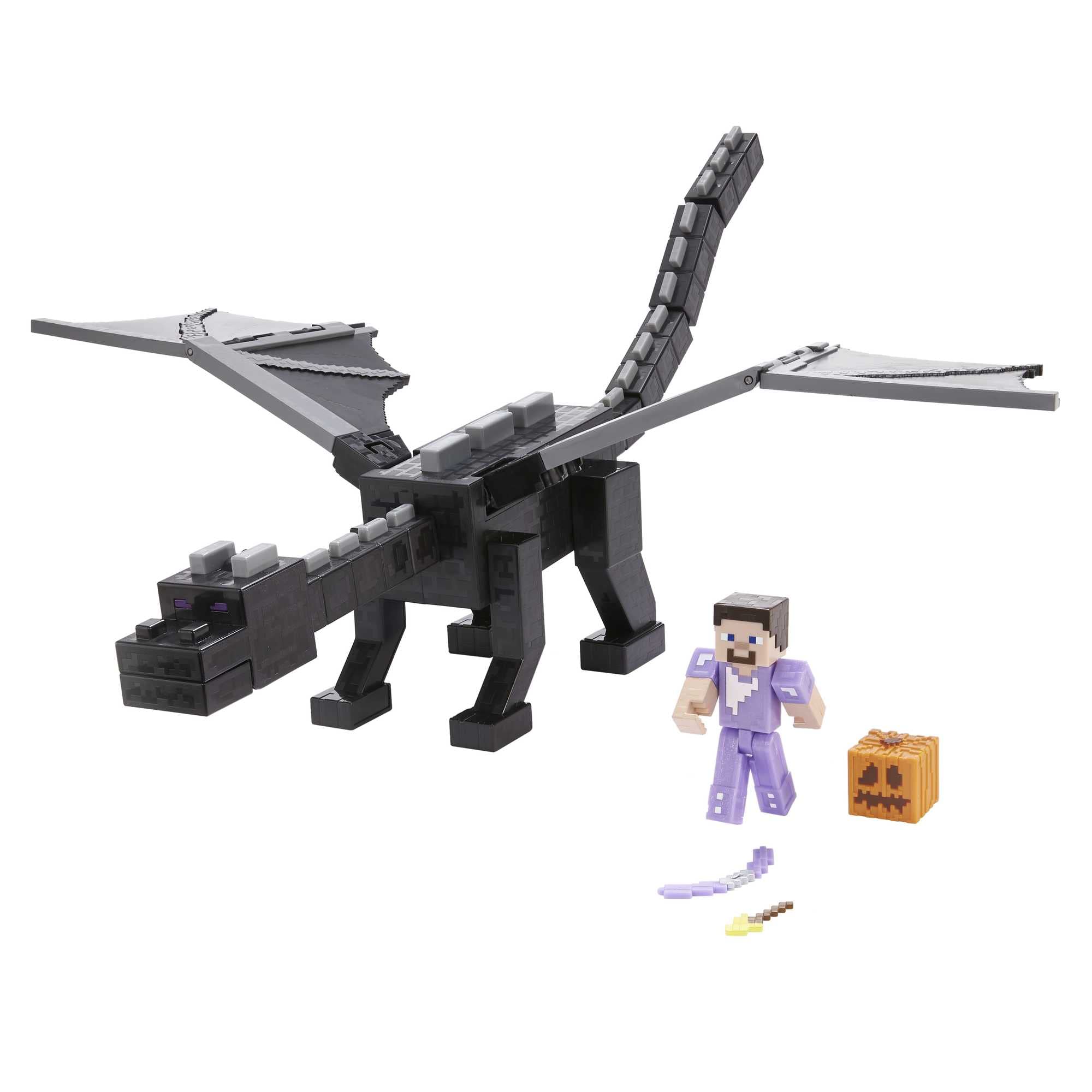 Figura De Acción Mattel Minecraft Ultimate Ender Dragon Con Steve - Venta Internacional.