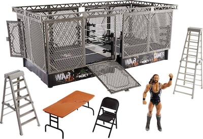 Foto 1 | Playset Mattel Wwe Nxt Takeover War Games Con 2 Anillos Y Figura - Venta Internacional.